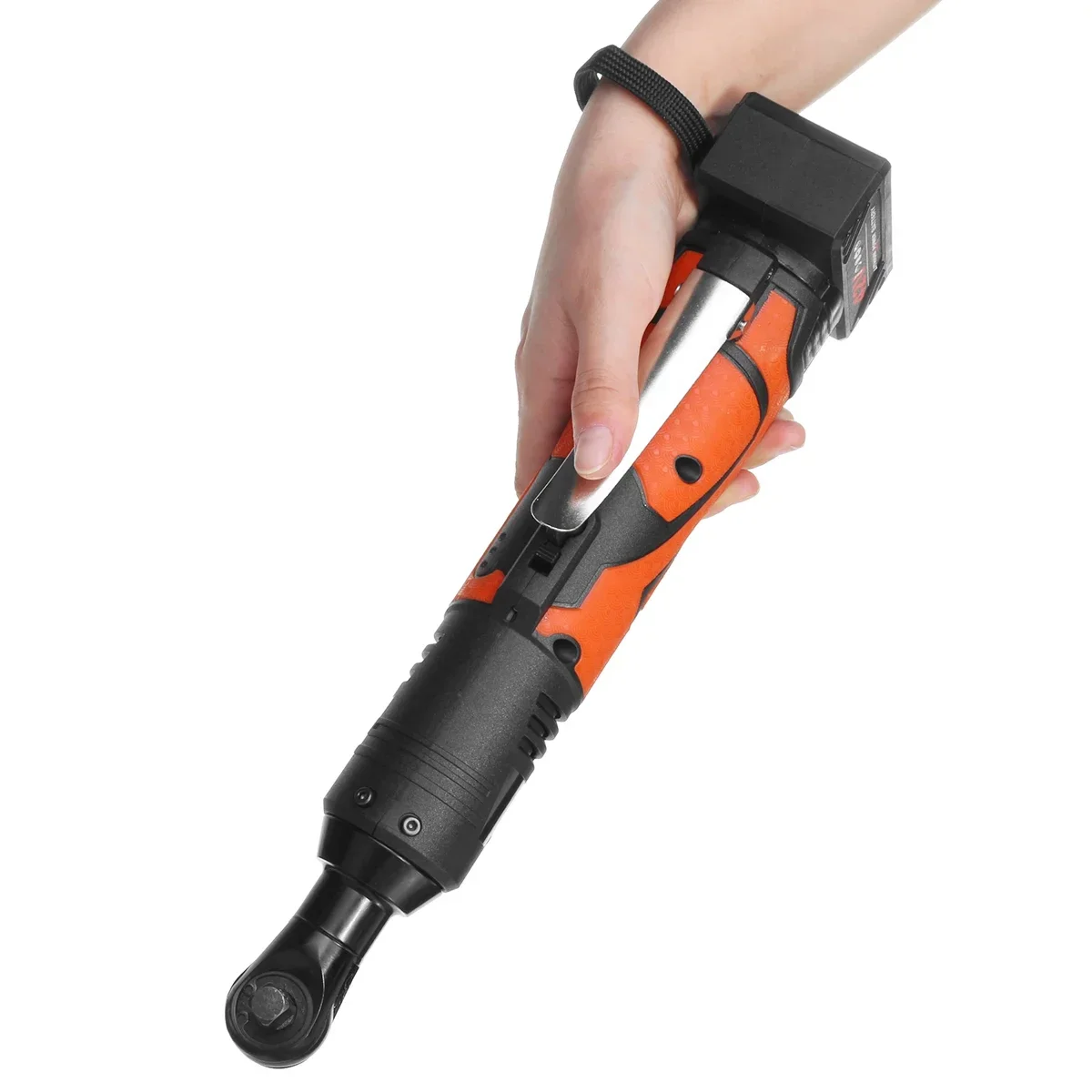 42V Efficient Electric Wrench Angle Drill Screwdriver Cordless 3/8 Ratchet Wrench Scaffolding 100NM With 1/2 Lithium-Ion Battery