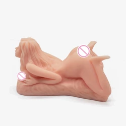 Sex Doll Male Masturbator Sex Toys 4 Men Pocket Pussy Female Torso Male Stroker Adult Male Sex Toys Solic Silicone Doll 2.5kg