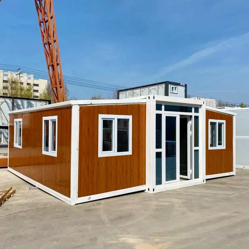 China Folding Container House Foldable Homes 20ft Office Folding Container House Prefabricated House