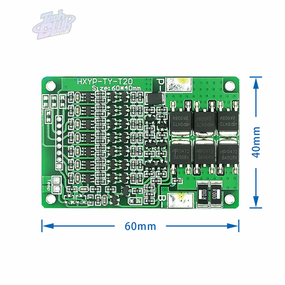 Modulo caricabatterie per scheda di protezione della batteria al litio 7S 29.4V BMS con bilanciamento per batteria al litio agli ioni di litio 18650 per elettroutensili