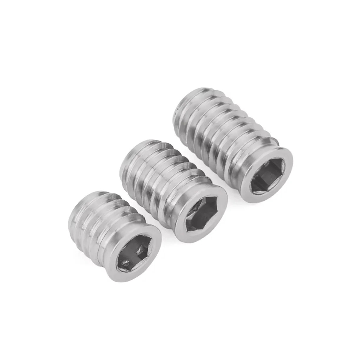 304 Stiainless Steel wood insert nut furniture nut Hex Socket Drive Insert Nuts Threaded For Wood Furniture M4M5M6M8
