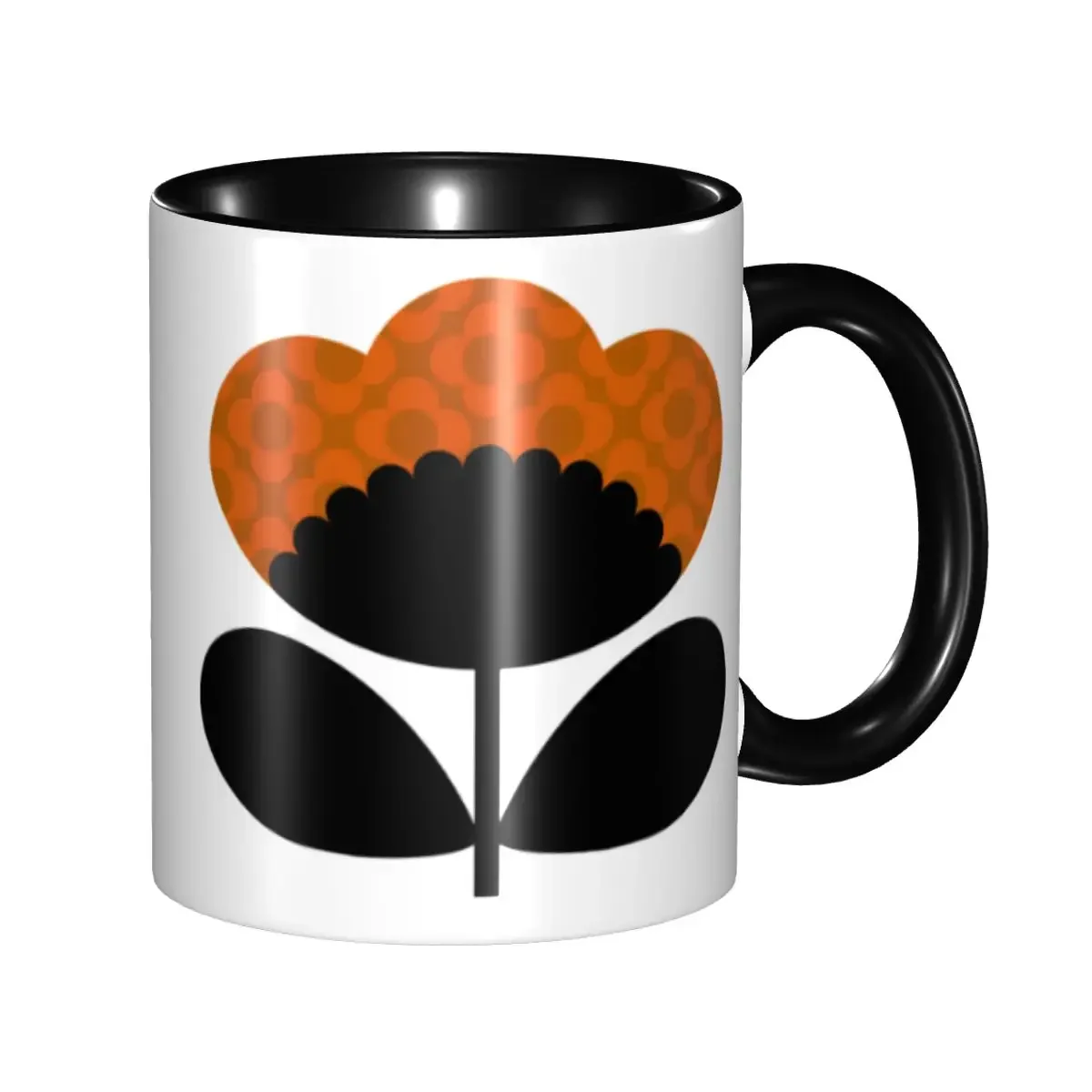 Custom Orla Kiely Flower Scandinavian Geometric Style Coffee Mug DIY Ceramic Tea Milk Cups