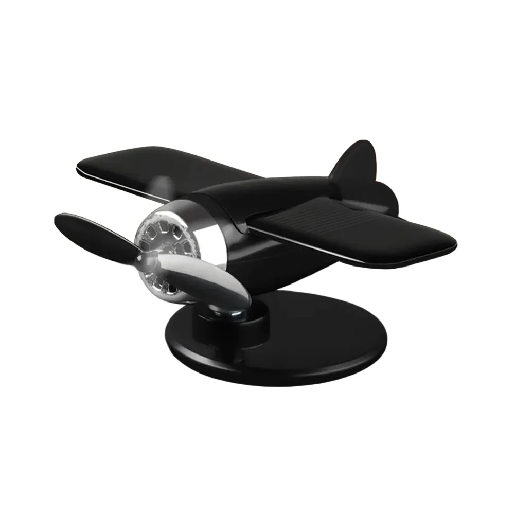 Car Dashboard Decoration Solar Powered Ornament Ideal For Collectors Versatile Car Dashboard Decor Perfect For Aviation Lovers