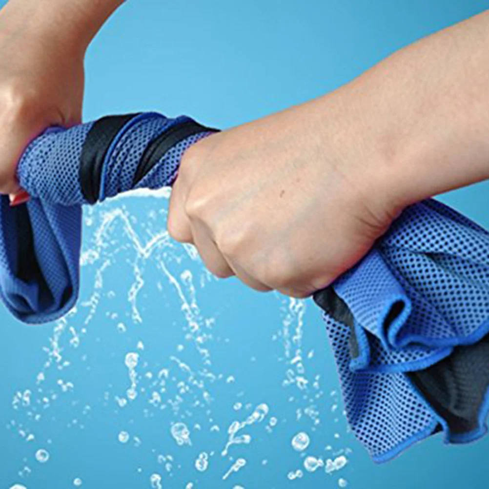 Cooling Towel Grey Long Lasting Instant Cold Effect For Neck Outdoor Sports Yoga Reusable Cold Towels Golf Accessories
