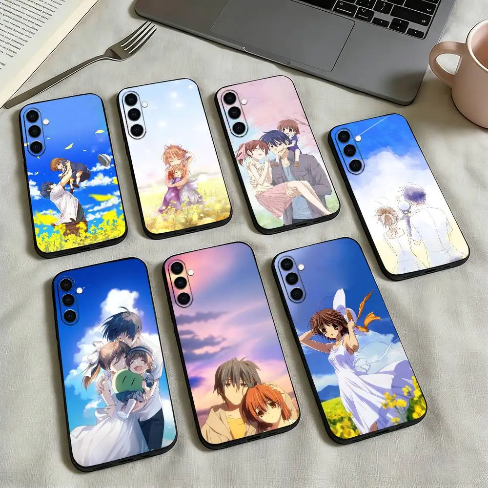 

Anime Clannad-d Phone Case For Samsung Galaxy A73,A72,A71,A70,A53,A52,A51,Others Soft Black Cover