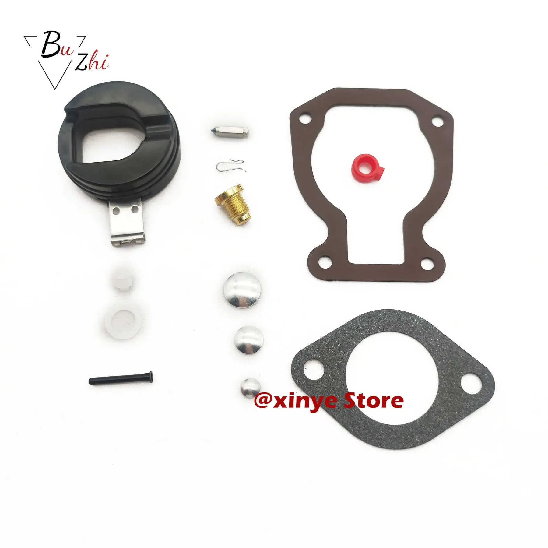 Carburetor Repair Kit with float  For Johnson Evinrude 5HP 6HP 1984-1985 4HP 1983-1993 398453 4.5hp 7.5hp 8hp 9.9hp 14hp 15hp