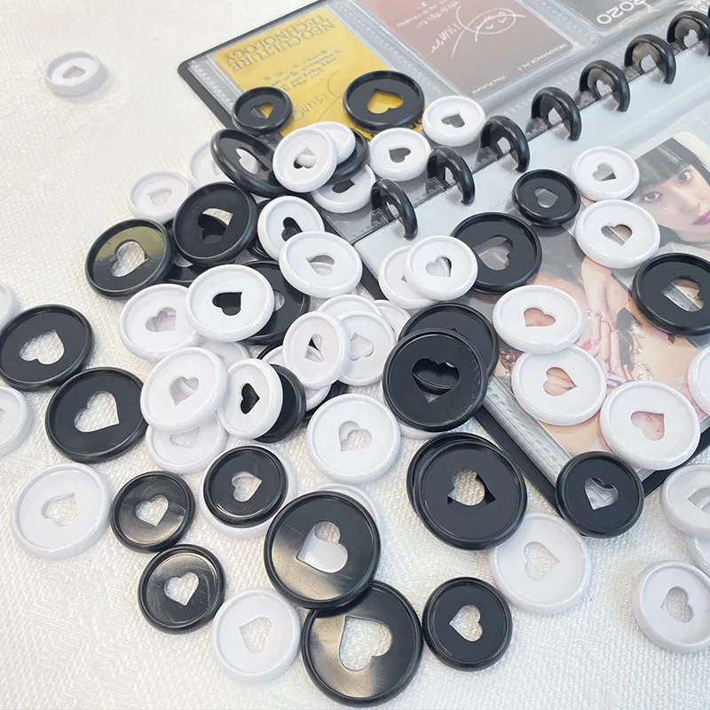 노트북 및 플래너용 다색 바인딩 링 디스크, 패키지 링 바인더 디스바운드 디스크, 24mm 확장 디스크, 50 개