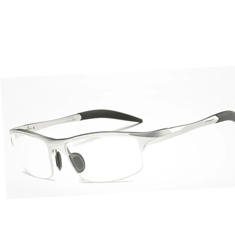 Aluminum Men Eyeglasses Fashion Myopia Optical Computer Glasses Frame Brand Design Plain Eye glasses retro de grau femininos