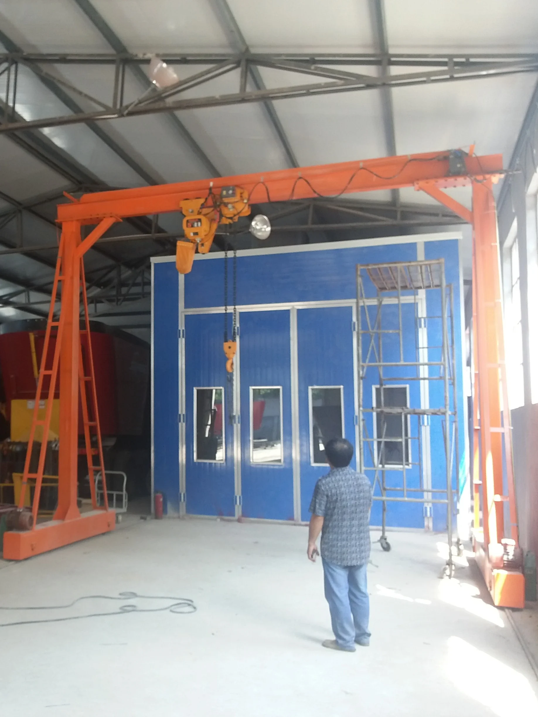 

Rail electric gantry crane, single girder gantry crane, movable 10-ton gantry crane