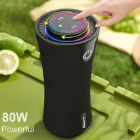 80W High-power Bluetooth Speaker Subwoofer 2.1 Channel RGB Light T16 IPX5 Waterproof Tiny Waist Tower Deep Bass TWS Caixa De Som