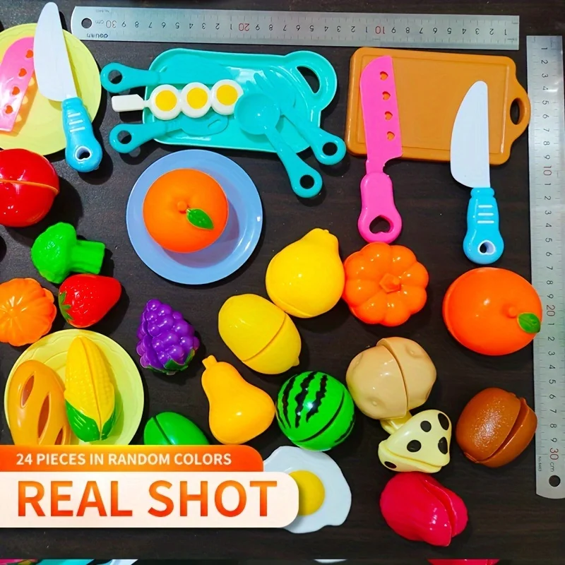 Divertenti giocattoli per tagliare verdure, frutta e verdura, set di case da gioco, sviluppo precoce delle abilità di base, come regali di festa