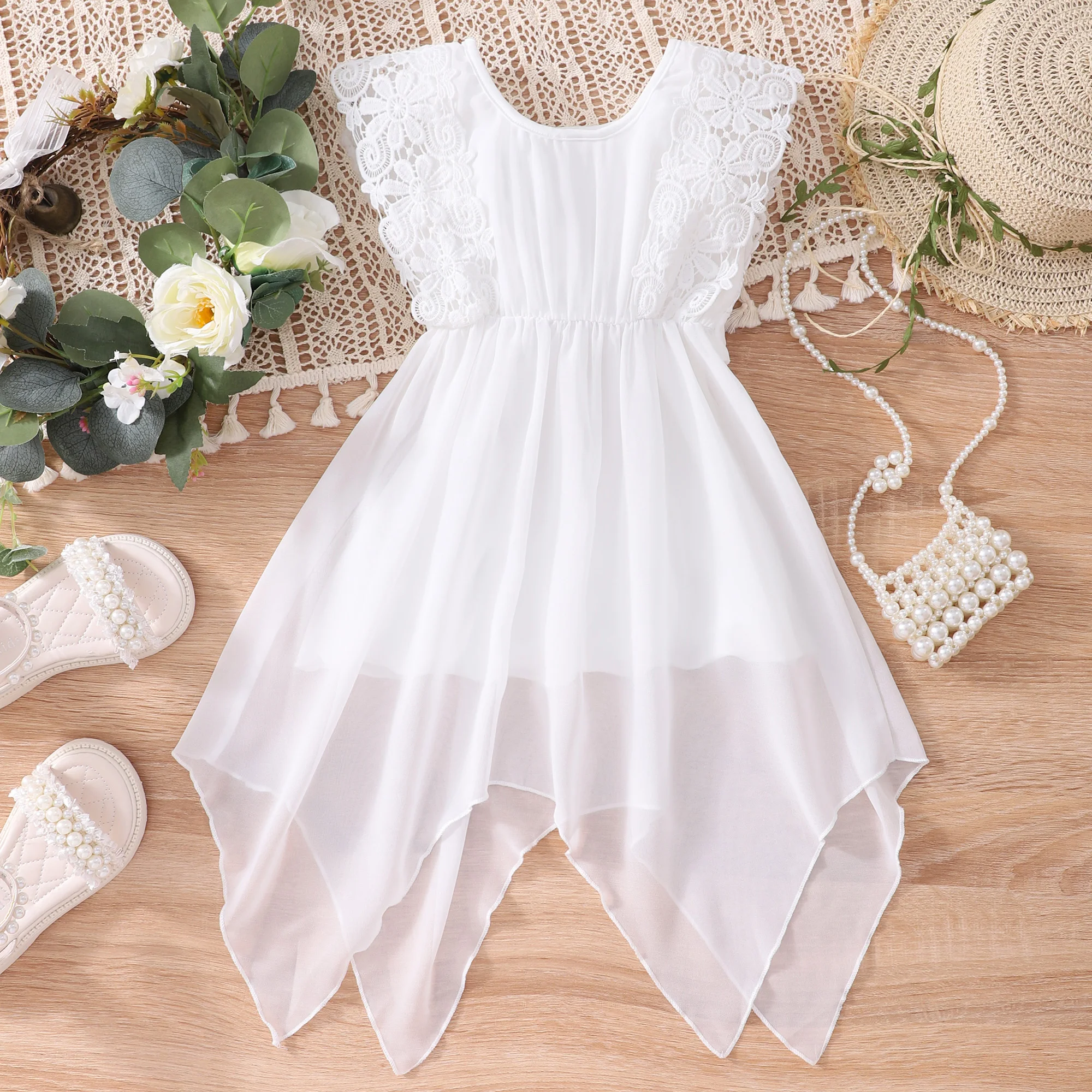 Summer Kids Girls Clothes Sleeveless Toddler Baby Girl Dress Infants Girls Clothing Childrens Dress Fashion Dress for Girls 1-7Y