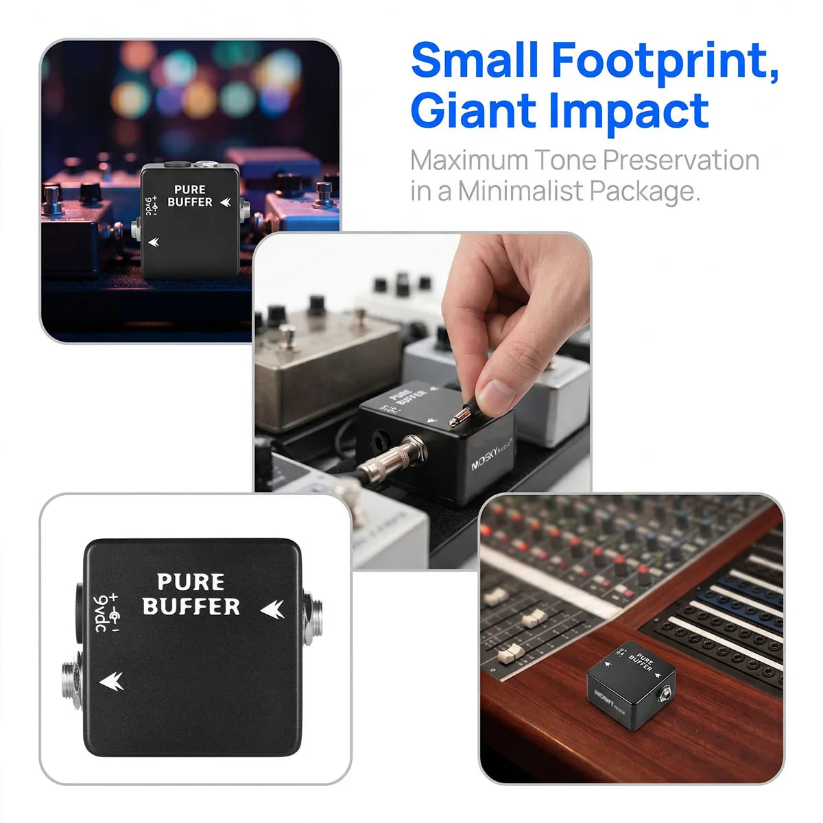 Mosky PURE BUFFER Guitar Buffer Effect Pedal – Full Metal Housing