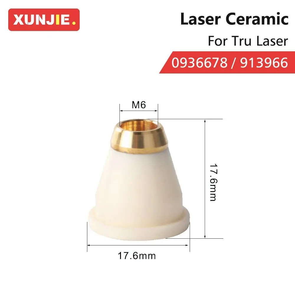 XUNJIE High Quality Alternative Consumables Laser Ceramic 3D 0936678 / 913966 Nozzle holder For Trudisk Fiber Laser Cutting head