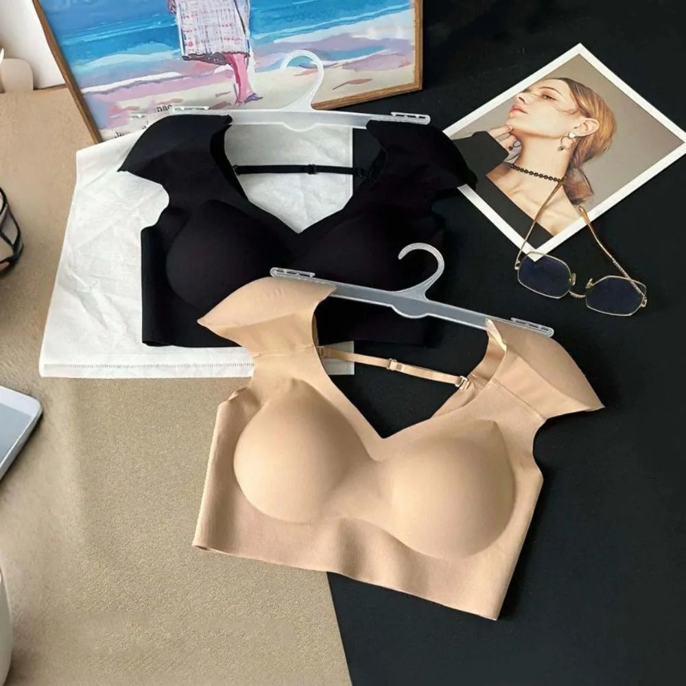 V-hals haakse schouderbeha Naadloos onzichtbaar schouderstuk Vest Borstbinder Lingerie Ondergoed voor dames Meisjes Shapewear