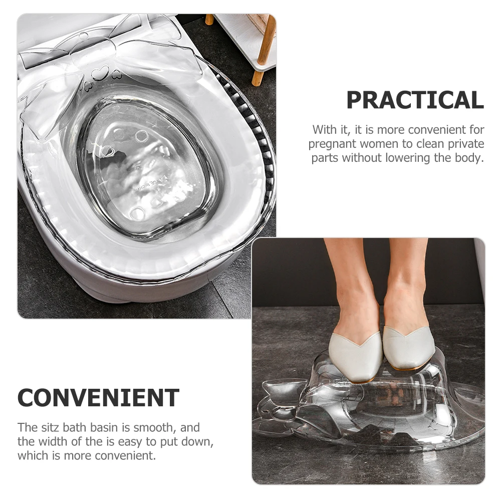 

Sitz Bath Toilet Seat Pregnant Women Postpartum Care Large Space Sturdy Design Hemorrhoid Wash Basin Home Supply