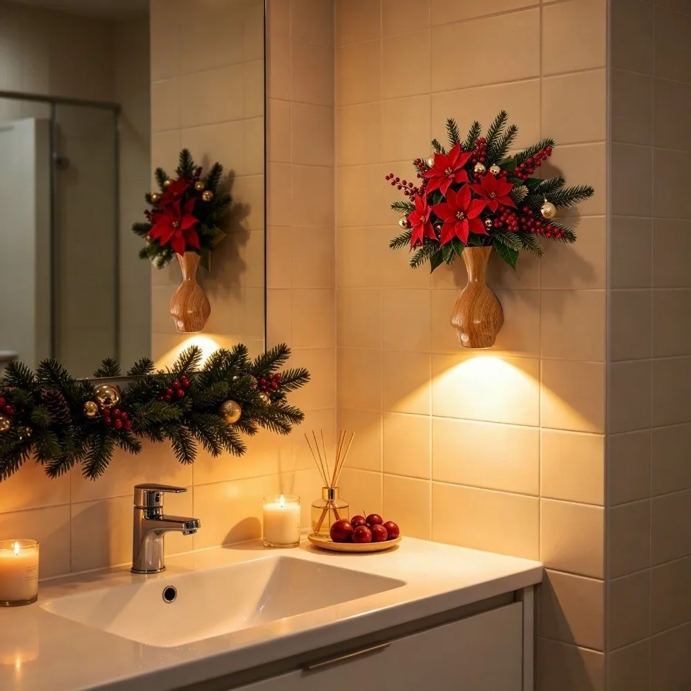 Christmas LED Motion Sensor Wall Lamp Touch-Controlled Motion Activation Magnetic Wall Light USB Rechargeable No Drilling