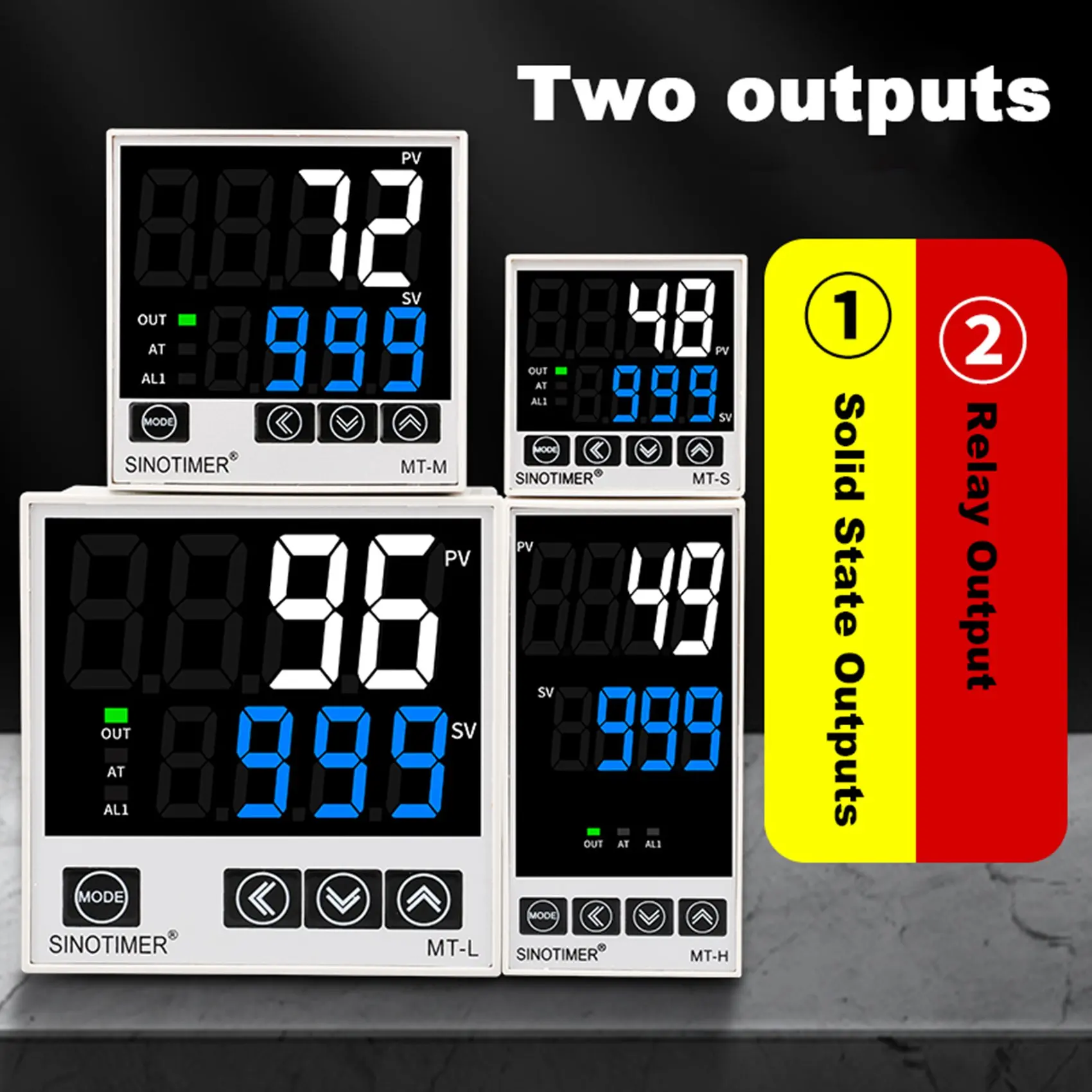 SINOTIMER Household Digital Pid Temperature Controller Thermostat for Heating Cooling Instrument Relay/Voltage Output MT-L