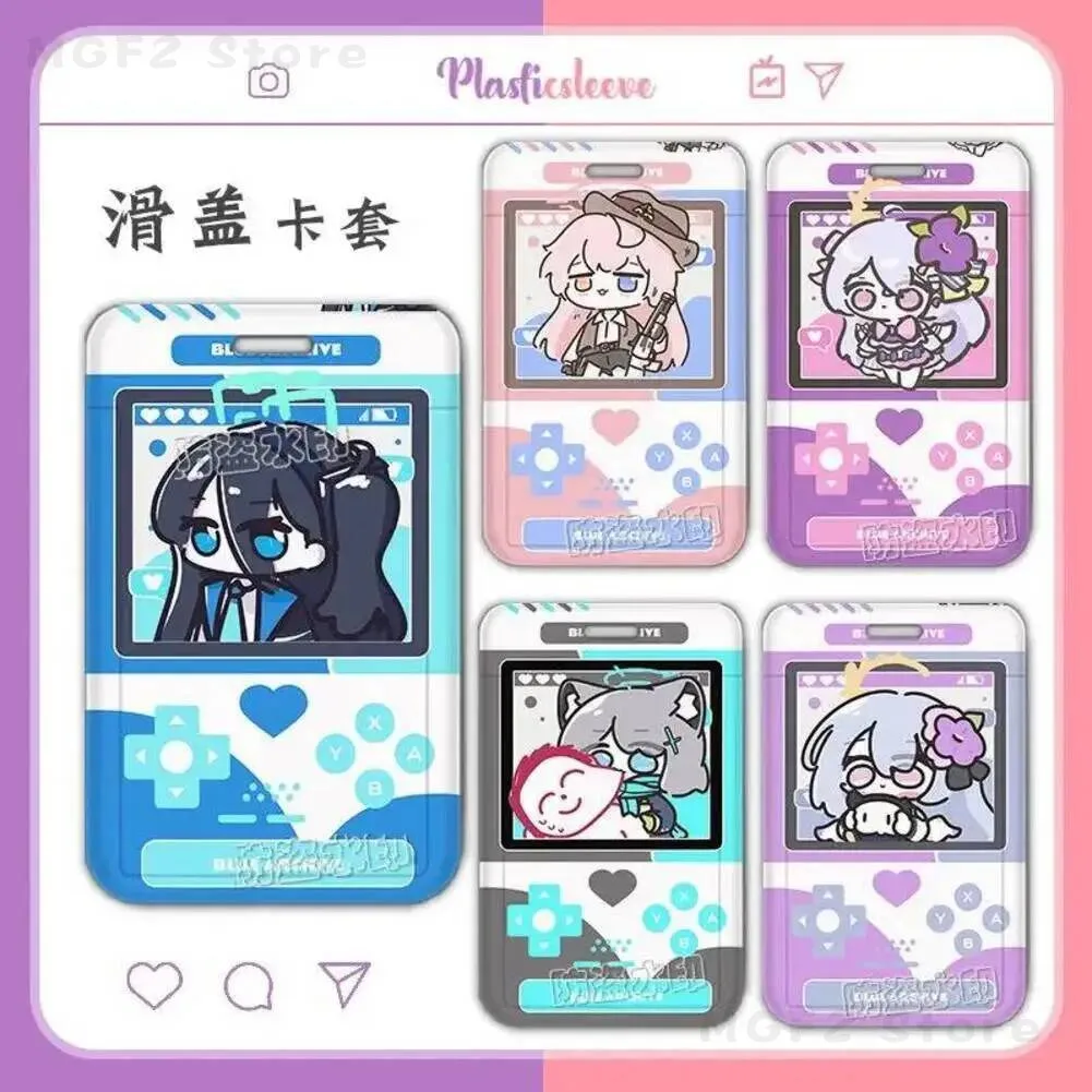 Porta Tarjetas con Llavero de Blue Archive Alice, Sunaooukami, Siroko, Takanashi, Hoshino, Cadena para Llaves de Anime, Cuerda para Colgar Llaves, Regalo