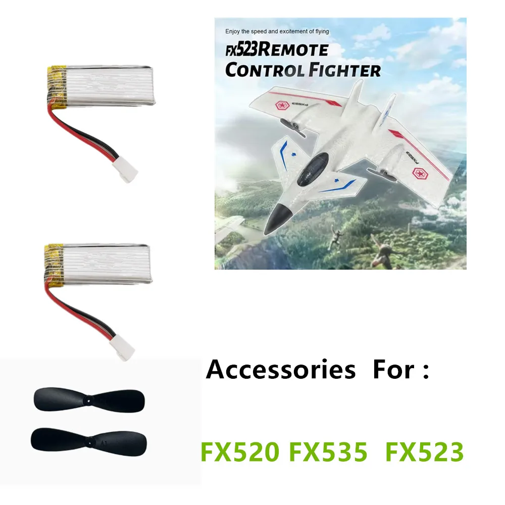 FX523 RC Airplane Accessories Battery 3.7V 100mAh / Propeller / Landing Gear / Other Accessories For : FX520 FX535 FX523 Plane P
