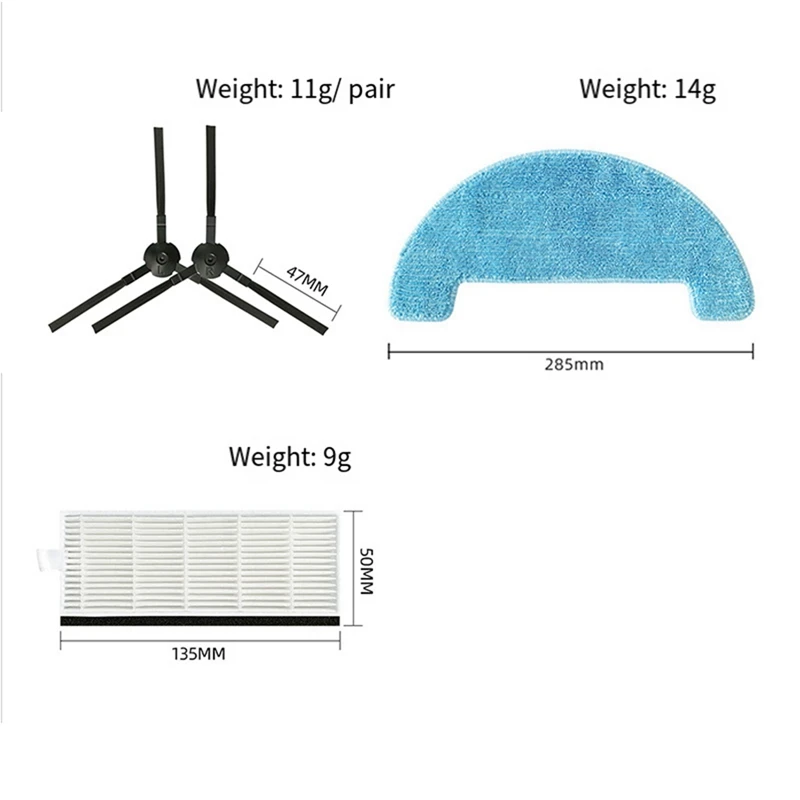 Adatto per parti di ricambio per spazzatrici ILIFE A4 A4S accessori parti di consumo