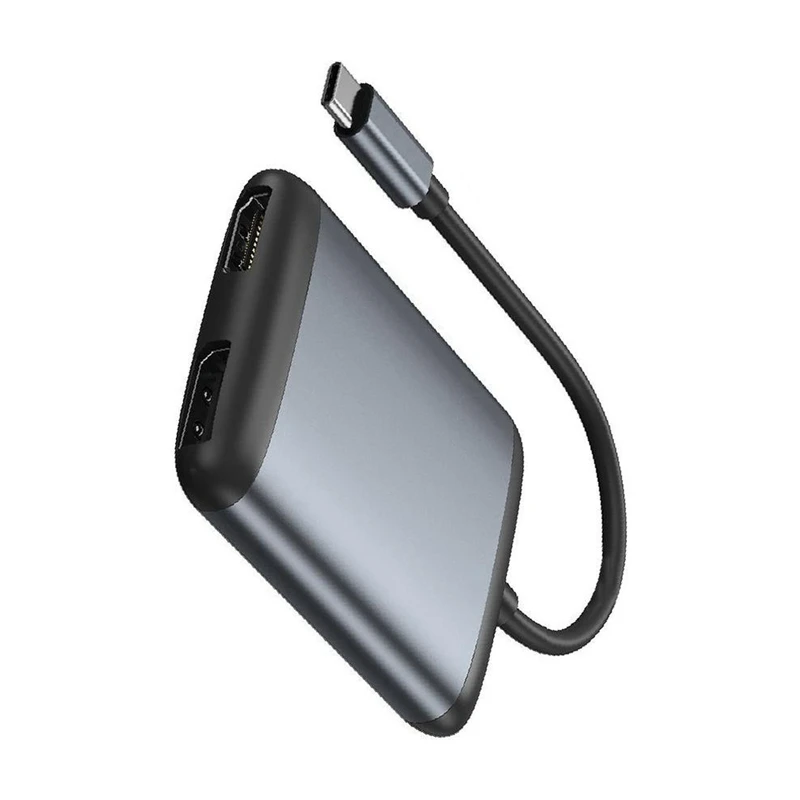 DT23 USB-C for DP Docking Station 4K60Hz Laptop Adapter PD100W Fast Charging Supports Mirroring MST Extended Display for Office