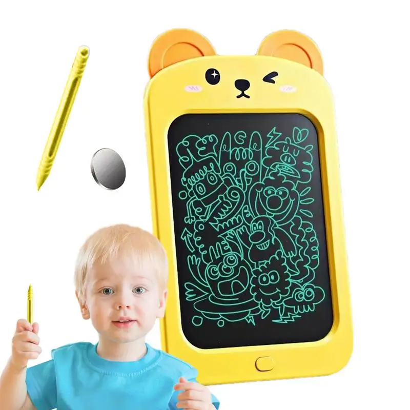 Writing Tablet For Kids Colorful Erasable Drawing Tablets Cute Kids Writing Board Screen Lock Battery Operated Children's