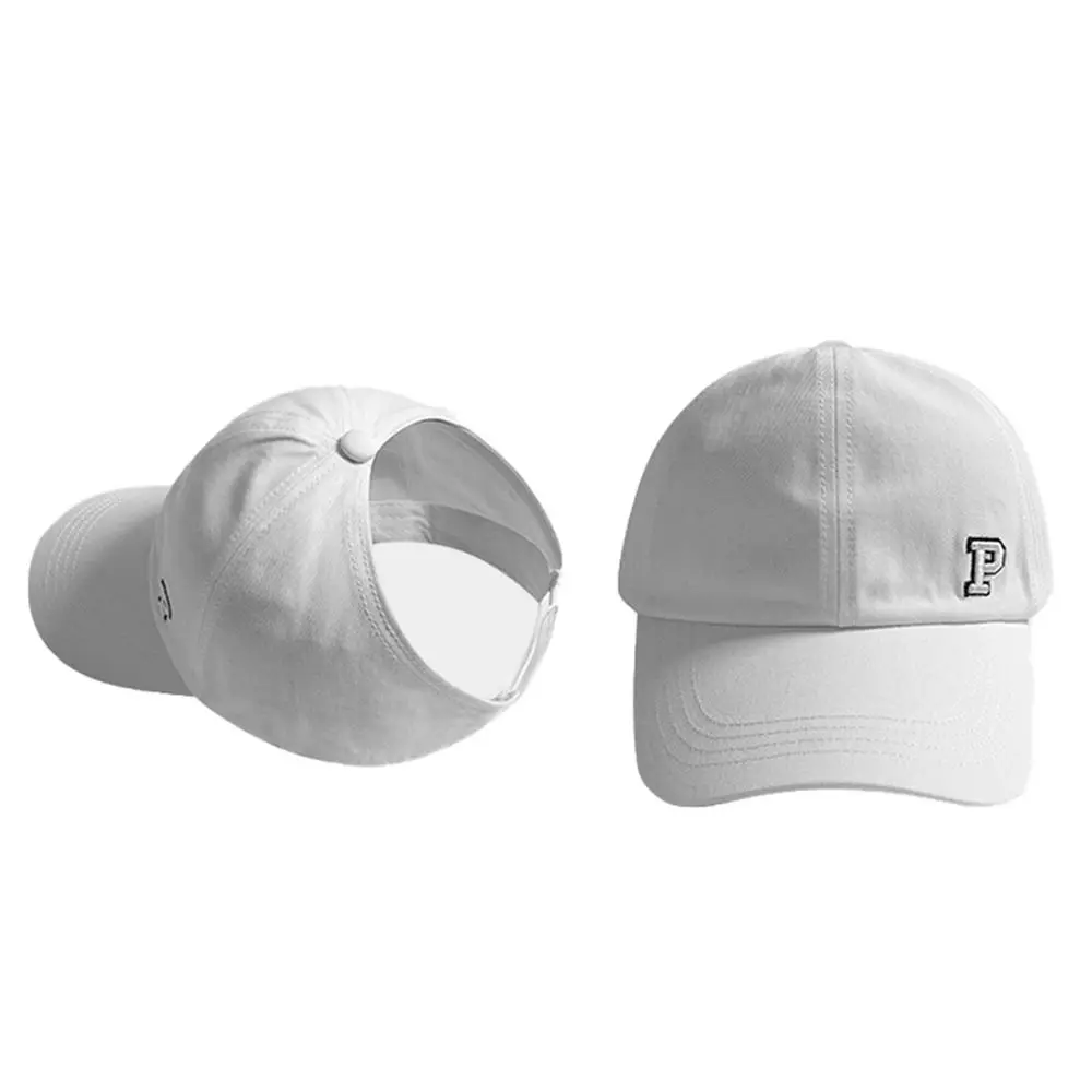 

Empty Top Cap Tied Ponytail Braid Men Baseball Caps Embroidered Letter Baseball Cap Korean Style Caps Sun Hat Girl Baseball Hat