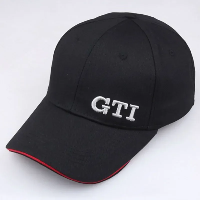 Fashion Unisex GTi Letter Embroidery Baseball Caps Spring and Autumn Outdoor Adjustable Casual Hats Sunscreen Hat for Vw Gti Car