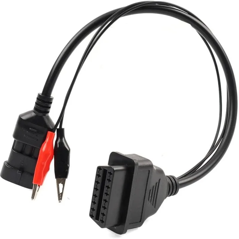 

3 Pin To 16Pin Diagnostic Cable OBD2 Scanner Adapter Connector Plastic Black For Cfmoto Motorcycles Motorbike