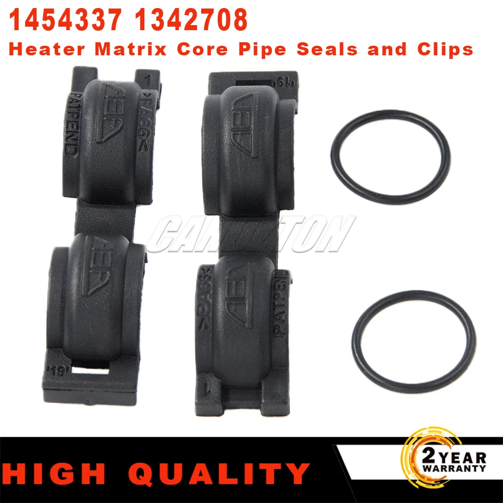 Heater Matrix Core Pipe Seals and Clips 1454337 1342708 For Ford C-Max Focus Mk2 Mk3 Kuga Mk1 Heat Air Cond Internal Clip