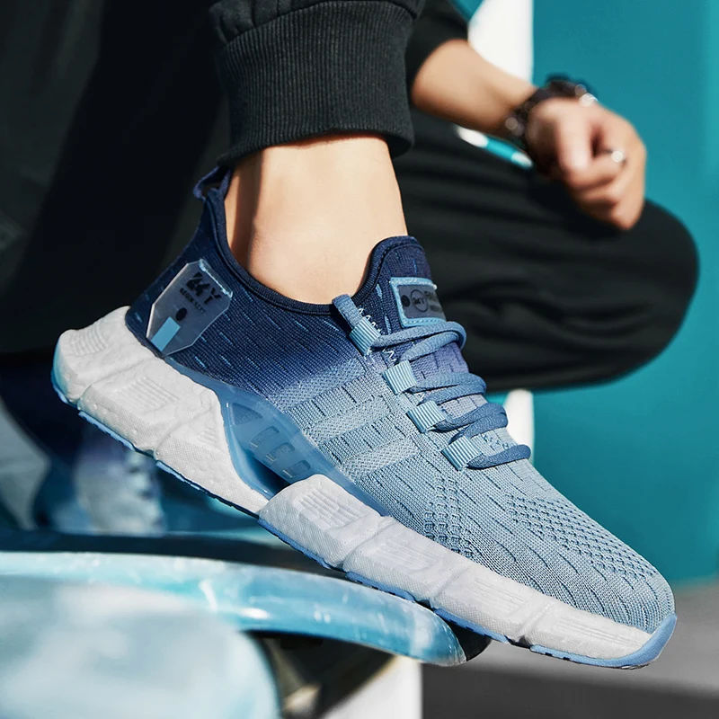 

Новые модные мужские кроссовки, легкая дышащая мужская повседневная обувь, удобная сетчатая спортивная обувь для бега на открытом воздухе, Zapatos