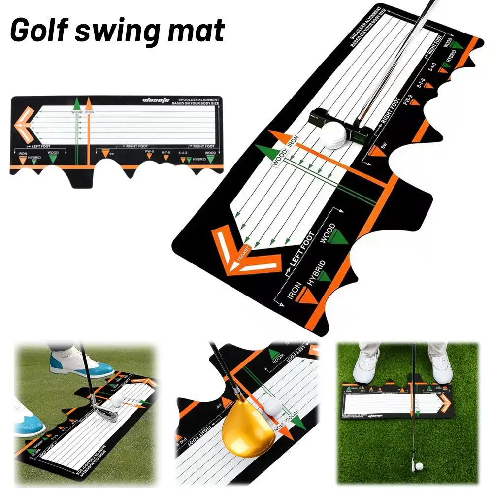 Putter Practice Device Beginner Posture Auxiliary Corrector Golf Swing Training Stick Station Aid Mat Hitting B2D1