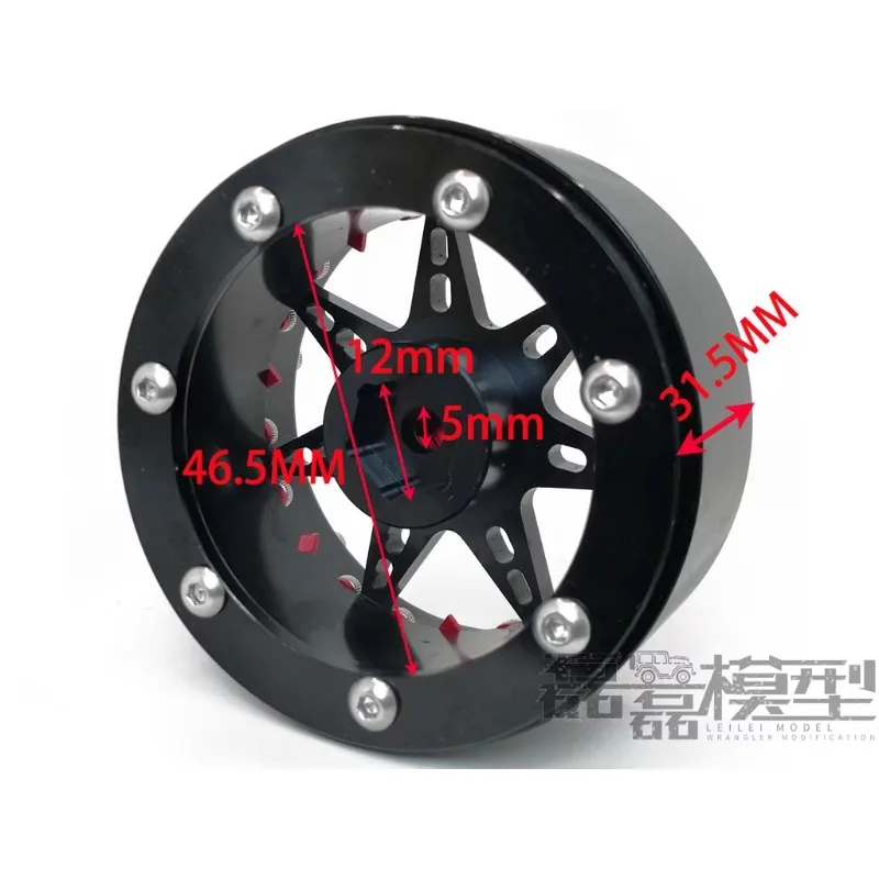 2.2-inch Metal Wheel Hub for 1/10 RC Crawler Car AXIAL SCX10 III AX103007 Jeep Chevrolet TF2 RC4WD D90 DIY Accessaries