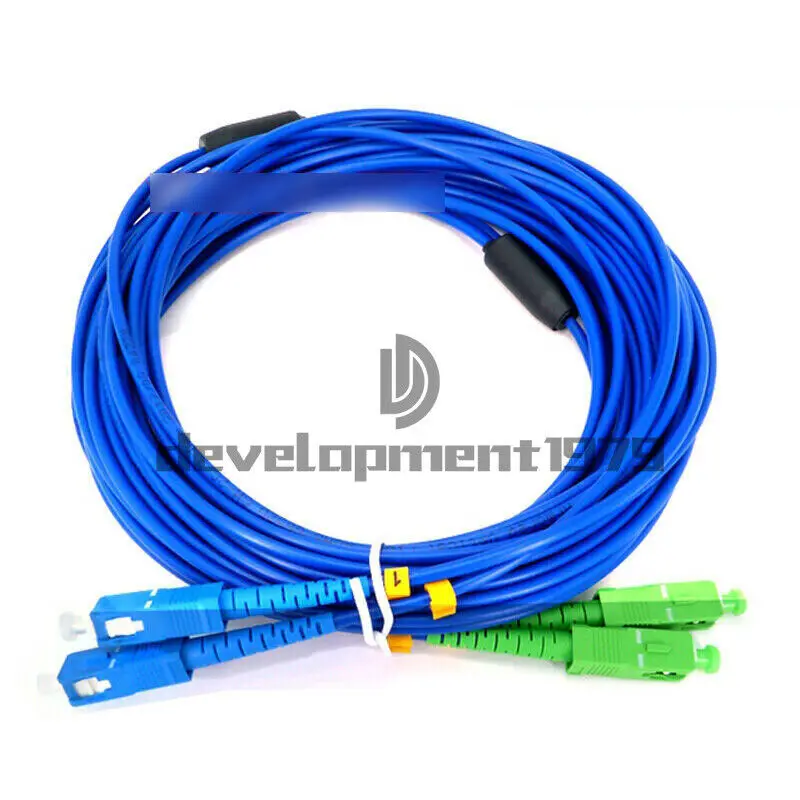 Armored Cable SC/UPC-SC/APC Single-Mode 9/125 Duplex Fiber Optic Patch Cord 50M