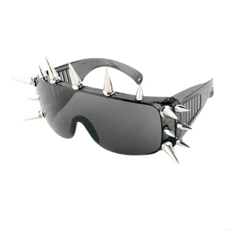Y88A Novelty Spiked Sunglasses For Shows Cosplay And Daily Wear Punk Costume Accessories
