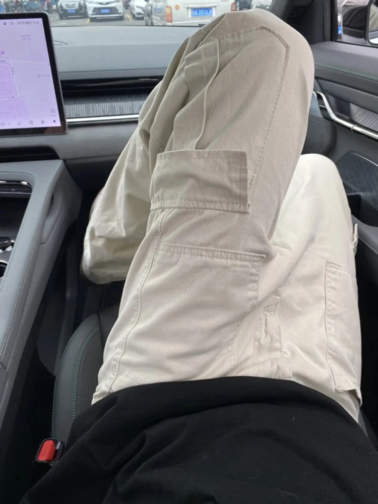 

Хаки Спецодежда Брюки Мужские Летние Американские Ретро High Street Logging Cleanfit Повседневные Прямые Брюки Модные Молодежные Хлопковые Брюки ...