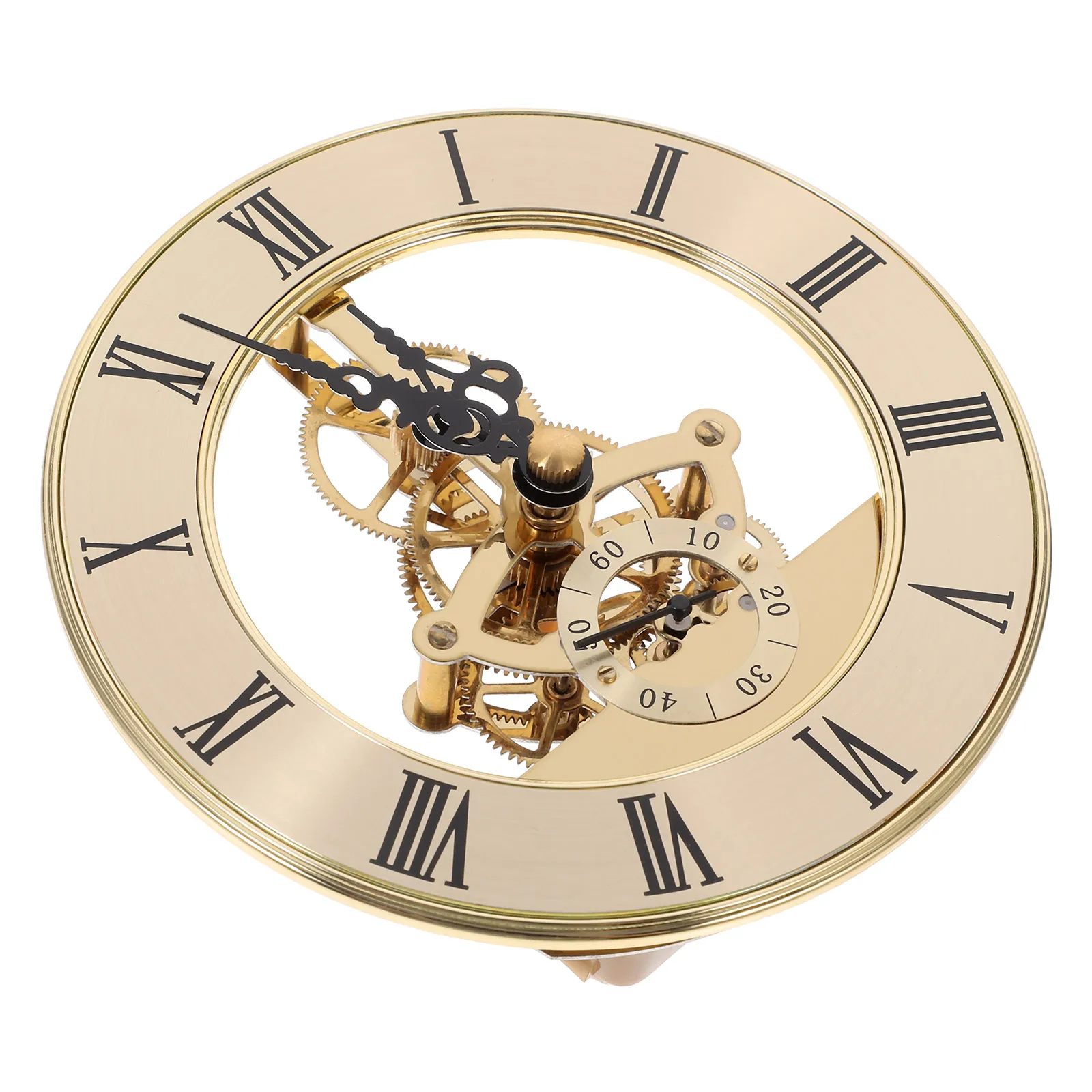 

Round Clock Insert Metal Face Replacement Mechanism Silent Operation Precise Movement for Home Office Commercial DIY Clock