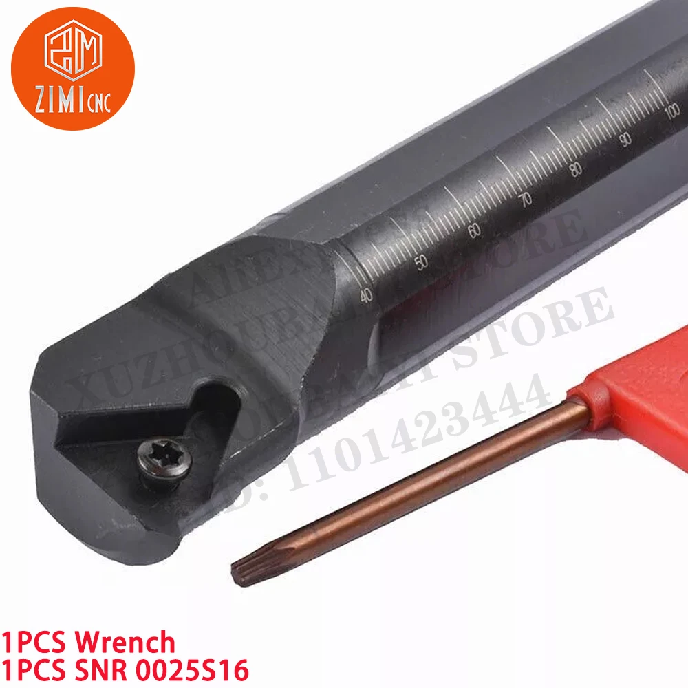 1PCS SNR 0025S16 Suporte de barra de mandrilar para torneamento de rosca Para inserto de carboneto de rosca 16IR Torno de metal CNC mecânico ferramentas de corte