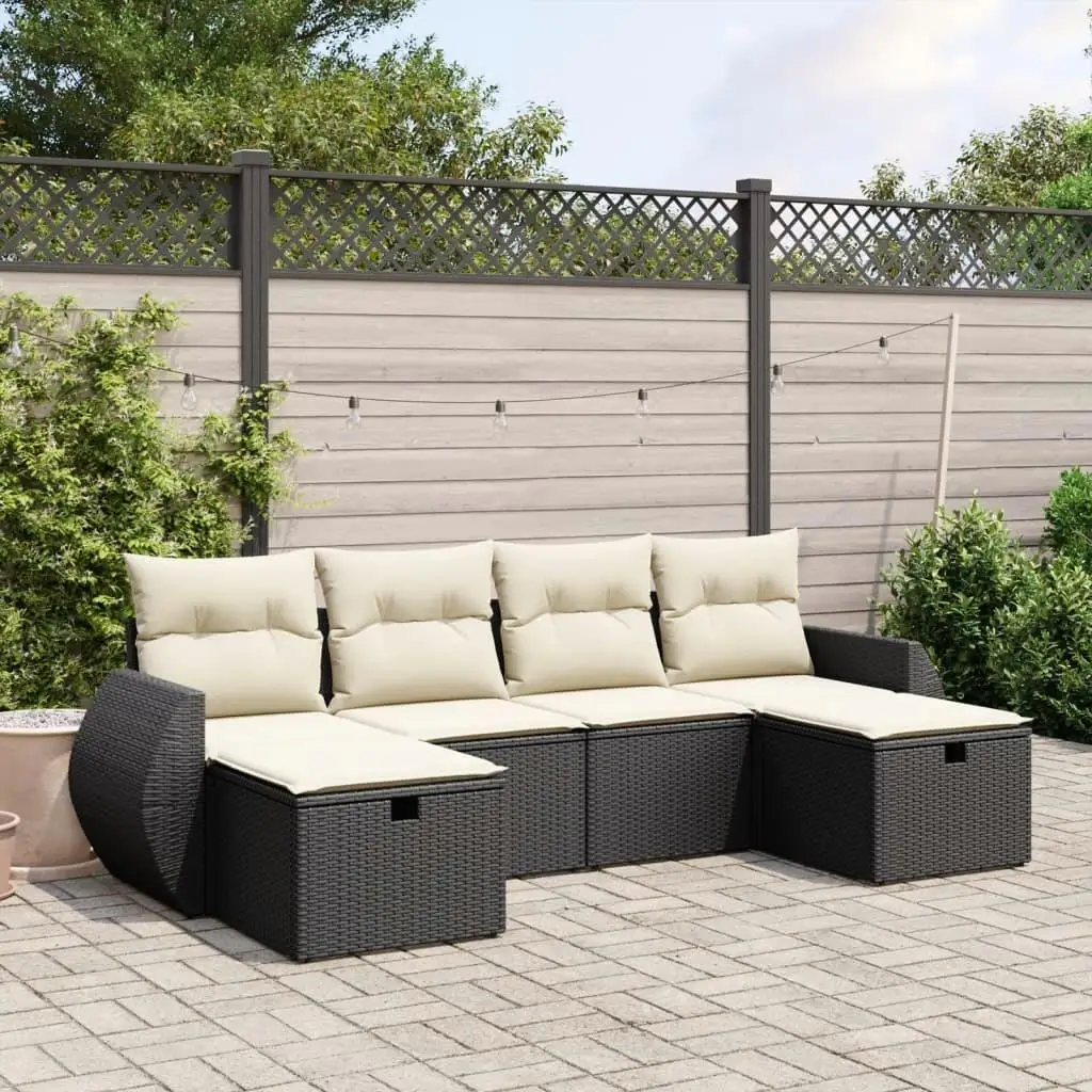 

Elegant Black Poly Rattan Large Modular Garden Sofa Set for Outdoor Patio Furniture Comfortable and Stylish Seating