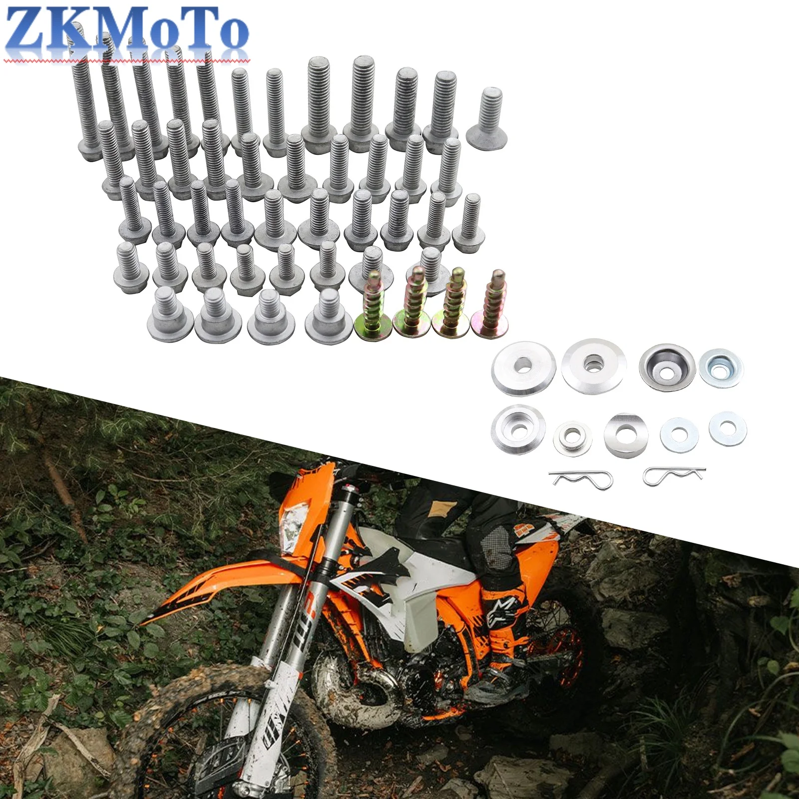 

Motorcycles Fairing Fender Screw Bolt Kit Fastener Set For Husqvarna TE TC TX FE FC FX 125-530 For KTM EXC EXCF SX SX 2003-2023