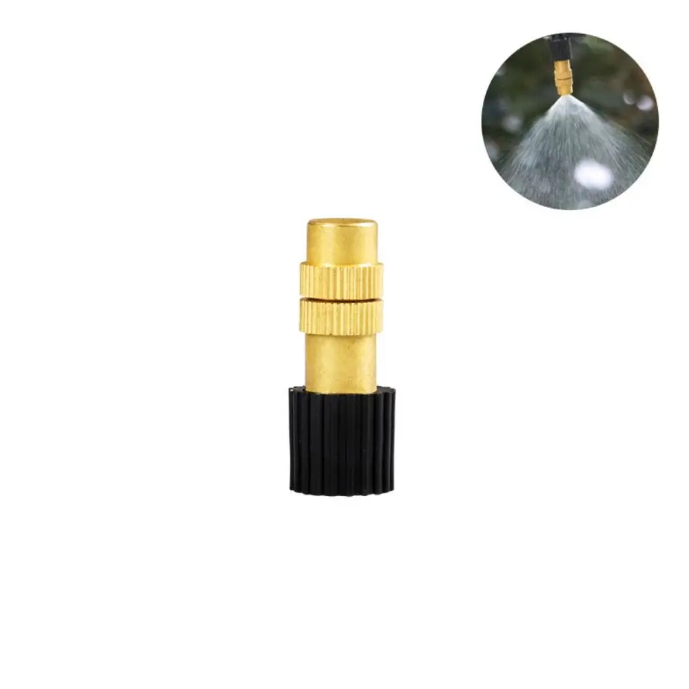 Garden Supplies Cooling Misting Nozzle Adjustable Copper Spray Sprinkler Micro Dedusting Sprayers Lawn Irrigation