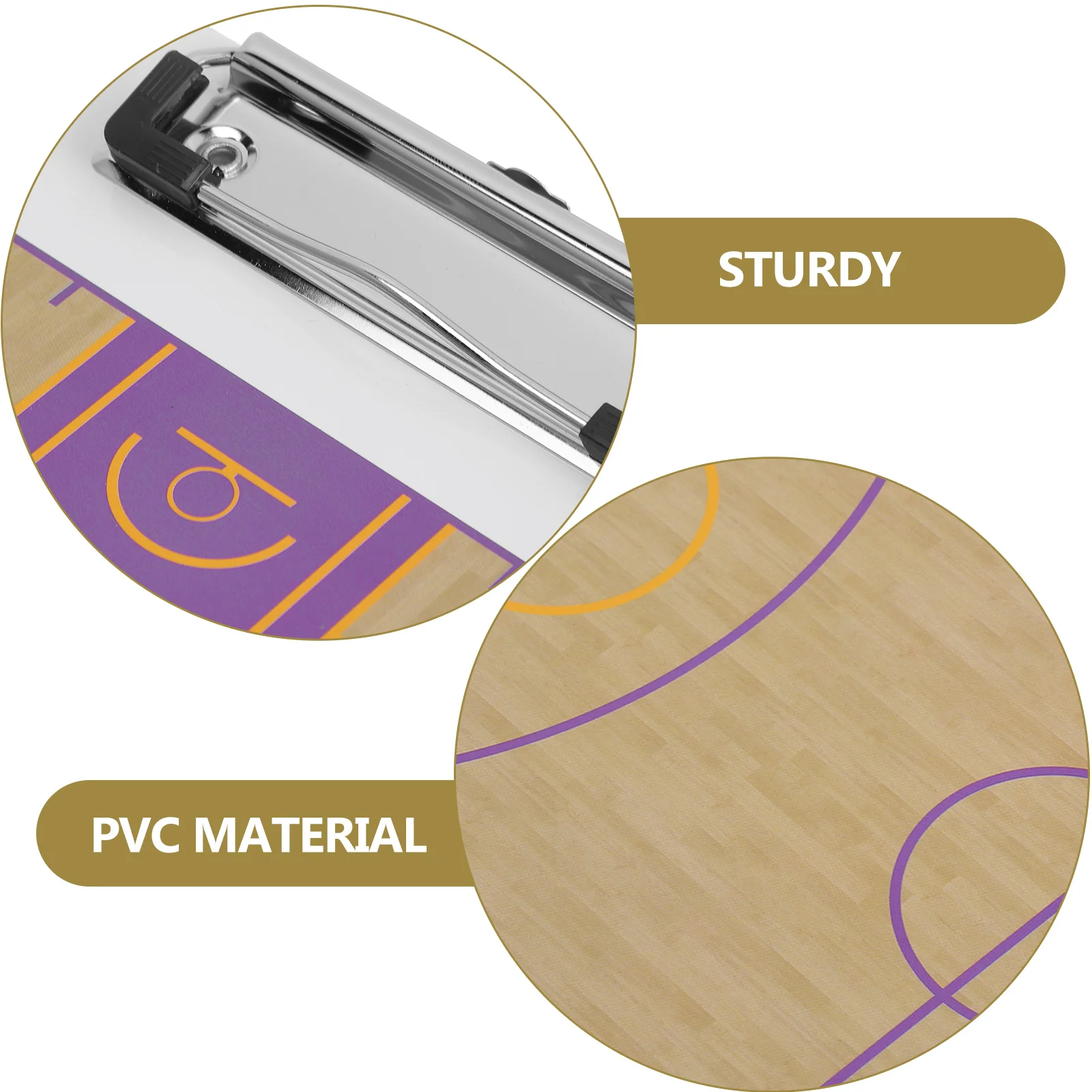 

Basketball Board Dry Erase Clipboard Sports Training Whiteboard Sturdy Double Sided PVC Basketball Accessories