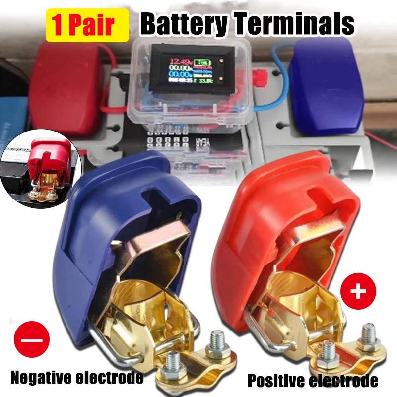 Battery Terminal Connectors Positive And Negative Battery Clamps Quick-connect Battery Terminals Top Post Clamps Auto Parts