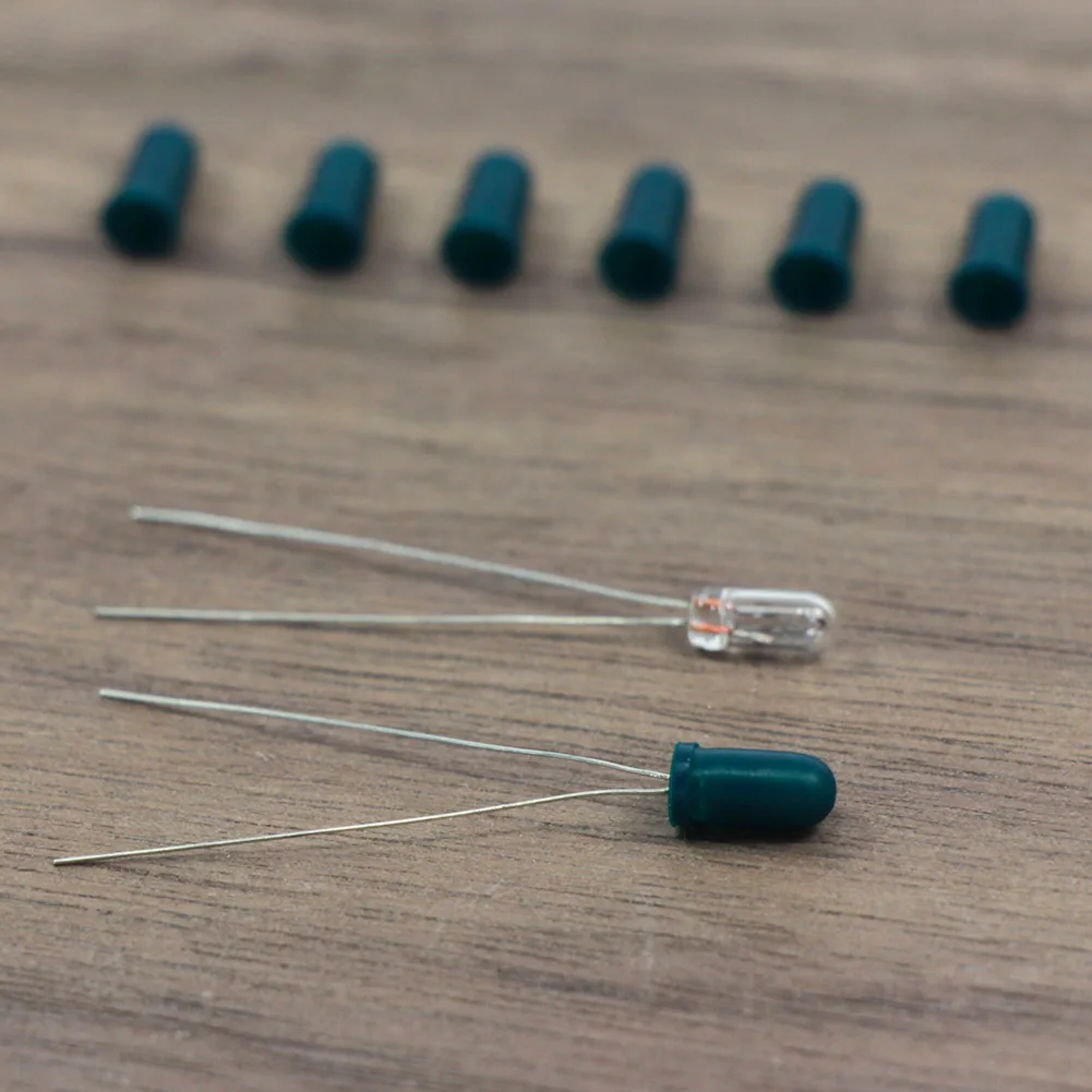 100pcs Caps / Covers for 3mm Grain of Wheat Bulbs LEDs Mixed Color NEW XPT01