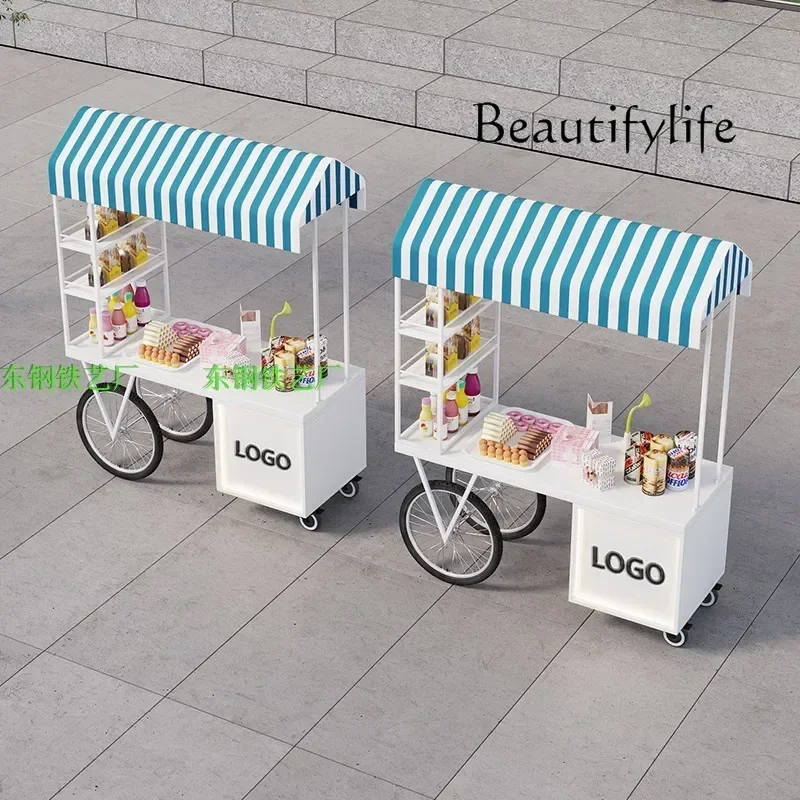 tasting display stand scenic area sales car  Cosmetics decorative ice cream stall stall trolley