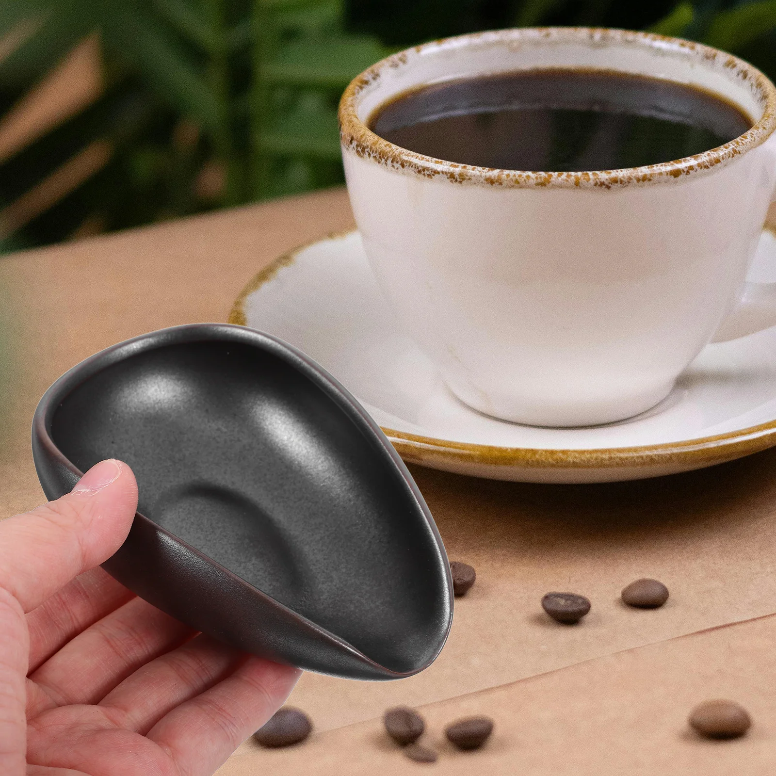 

Reusable Ceramic Coffee Bean Tray Dosing Cup for Weighing Powder Storage Functional Elegant Kitchen Coffee Bar Essential