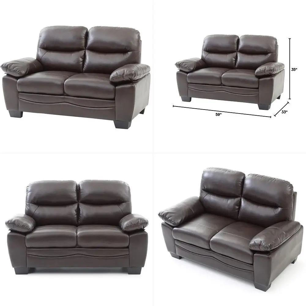 

Faux Leather Modular Sectional Sofa with Storage, Mid Century Modern Sectional Couches for Living Room, 38 Wide 1 Seat Sofa wit