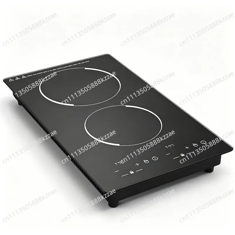 110V/220V Desktop Double-head Induction Cooker, Built-in Electric Ceramic Stove, High-power Double Burner
