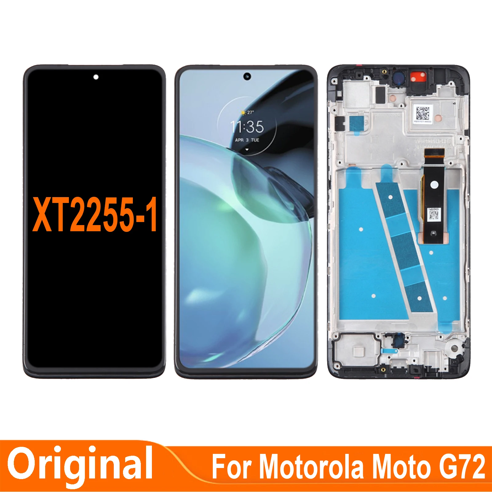 

Original 6.6'' For Motorola Moto G72 XT2255-1 LCD Display Touch Screen Digitizer Assembly Parts